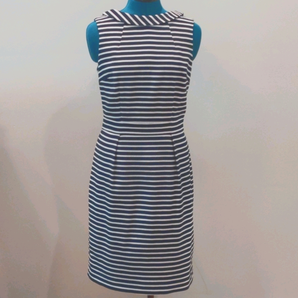 Navy/white striped Boden Martha Dress 6 - 2 for 50!